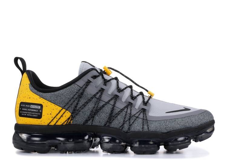 

Кроссовки Nike AIR VAPORMAX RUN UTILITY 'GREY AMARILLO', серый, Серый;черный