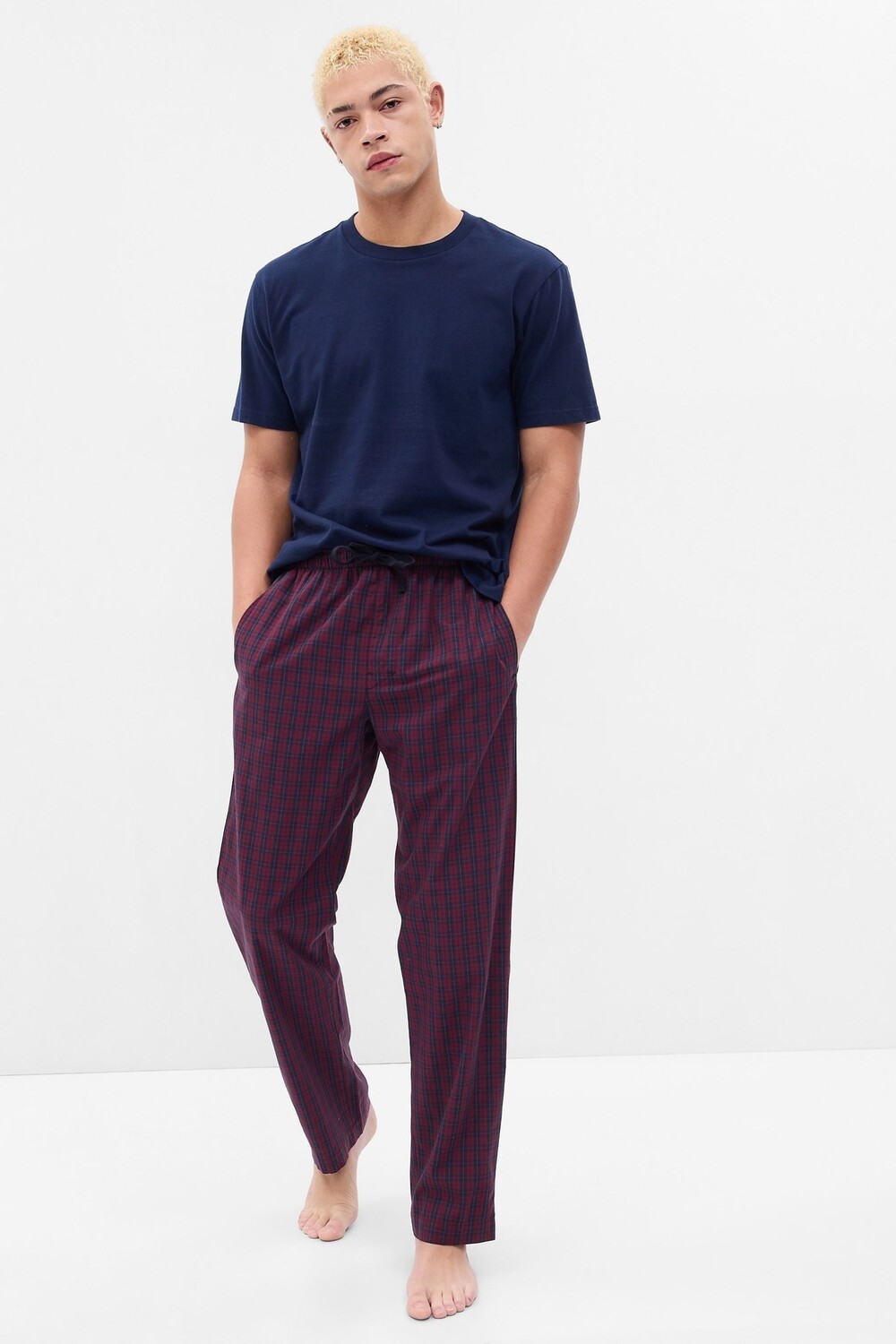 

Клетчатые пижамные брюки Gap, красный