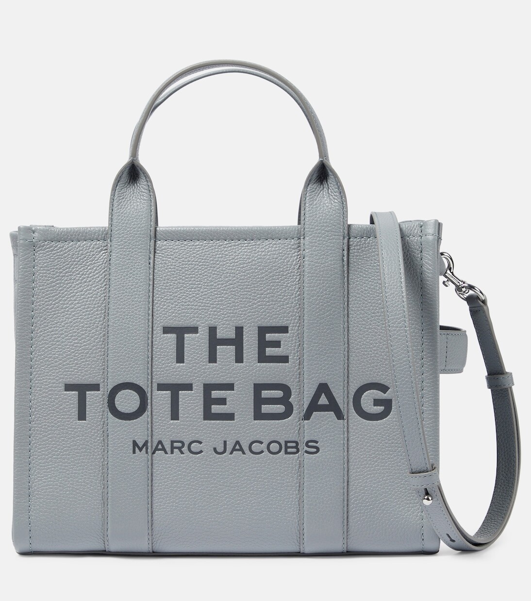 

Средняя кожаная сумка-тоут Marc Jacobs, серый