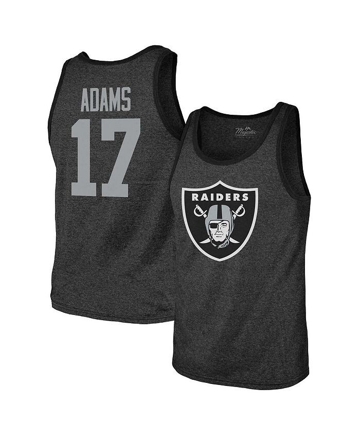 

Мужские нитки Davante Adams, черная майка Las Vegas Raiders, имя и номер игрока, футболка Tri-Blend Majestic, черный