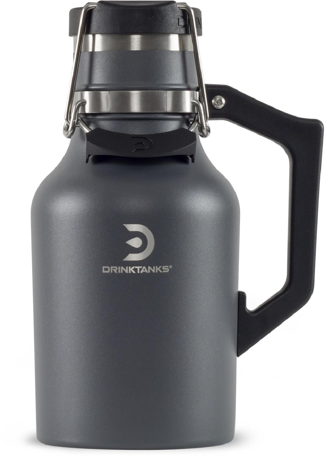 

Изолированный Growler - 32 эт. унция DrinkTanks, серый