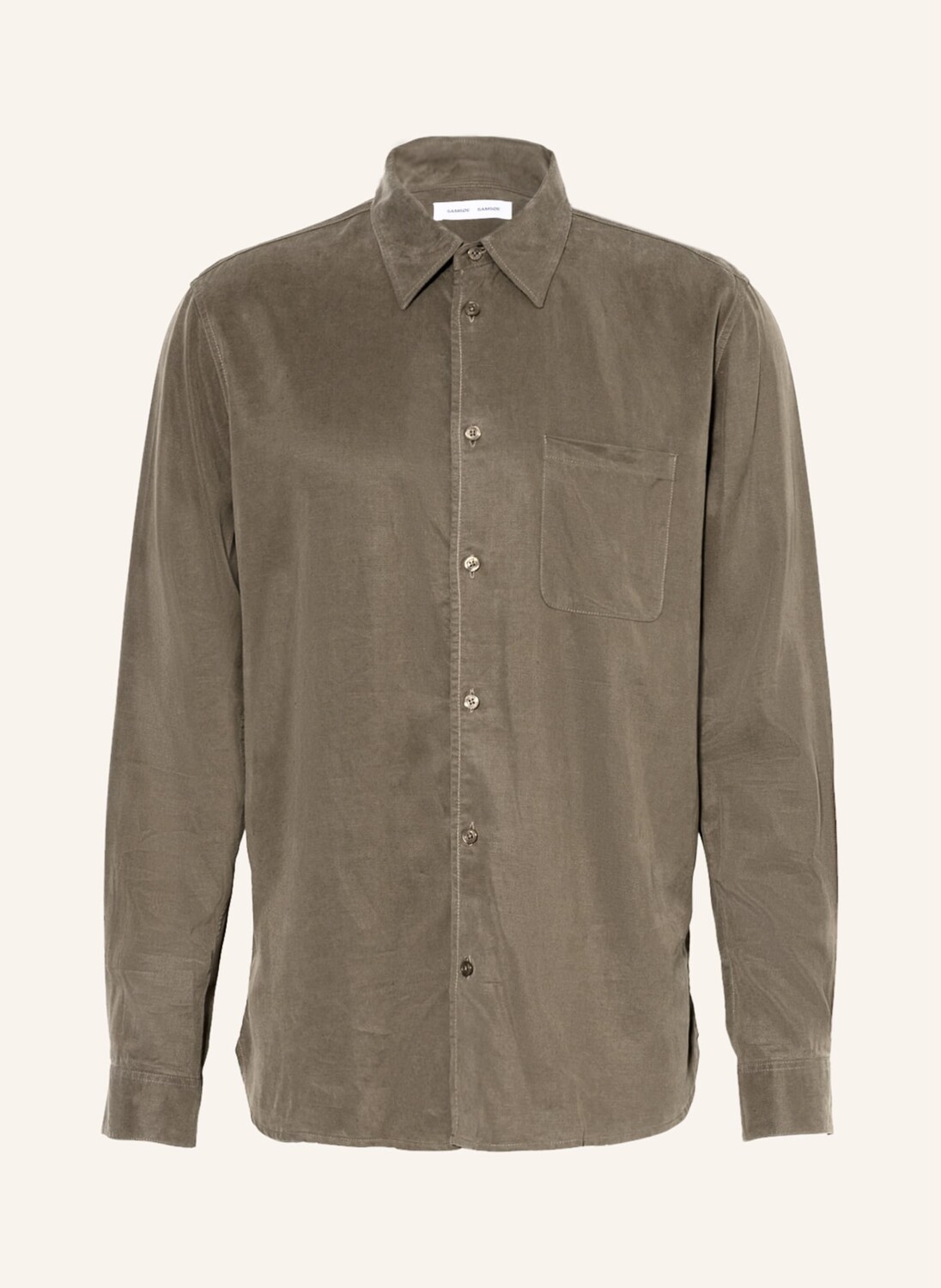 

Рубашка SAMSØE SAMSØE LIAM Regular Fit, хаки