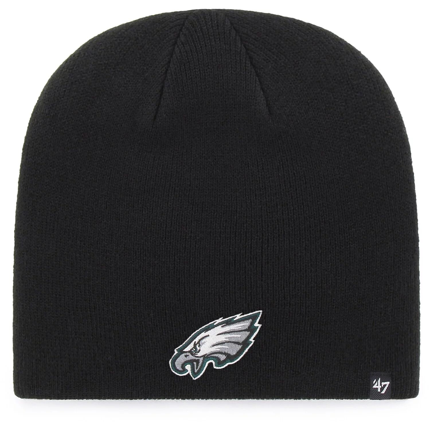 

Мужская черная вязаная шапка с логотипом Philadelphia Eagles '47