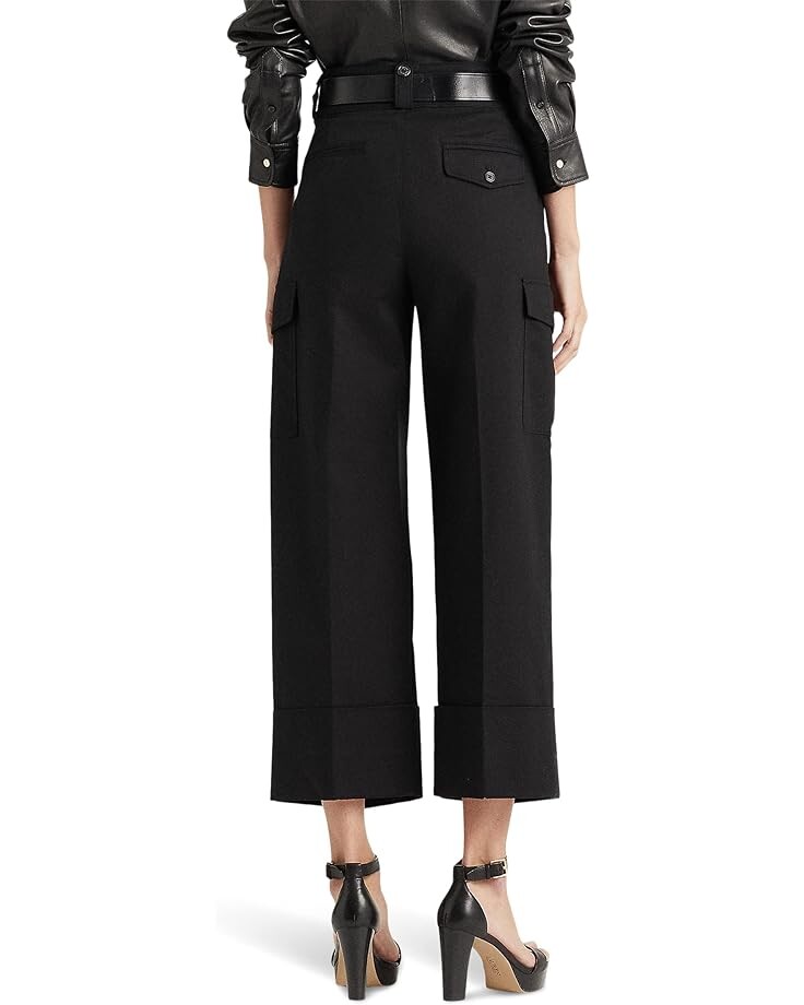 

Брюки LAUREN Ralph Lauren Stretch Cotton Cropped Cargo Pants, черный