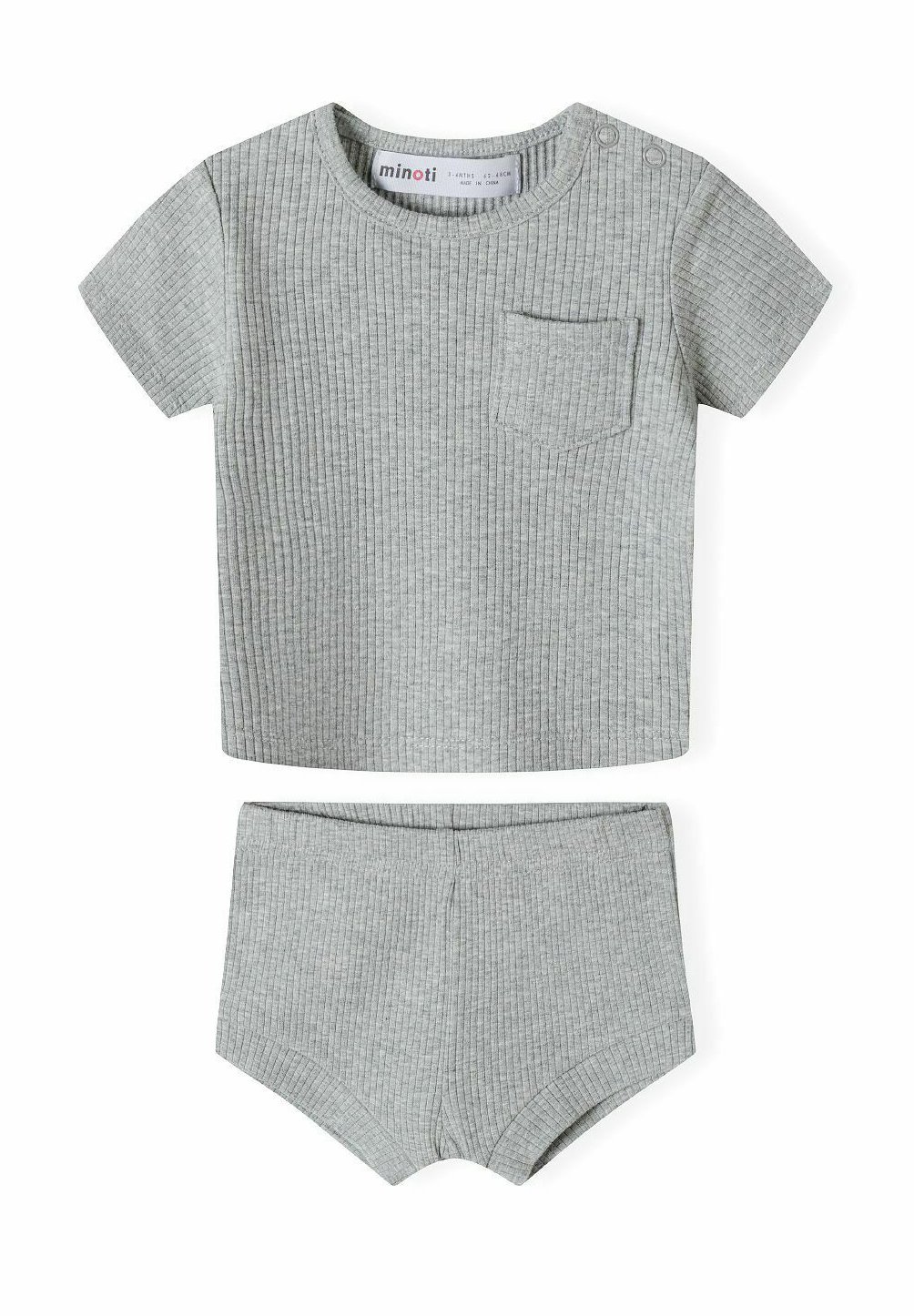 Комплект одежды для сна 2 PIECE SHORT SLEEVE SET MINOTI, цвет grey