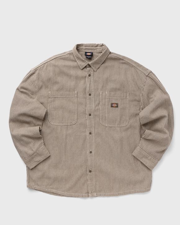 

Рубашка Dickies Hickory Shirt Ls, цвет mushroom