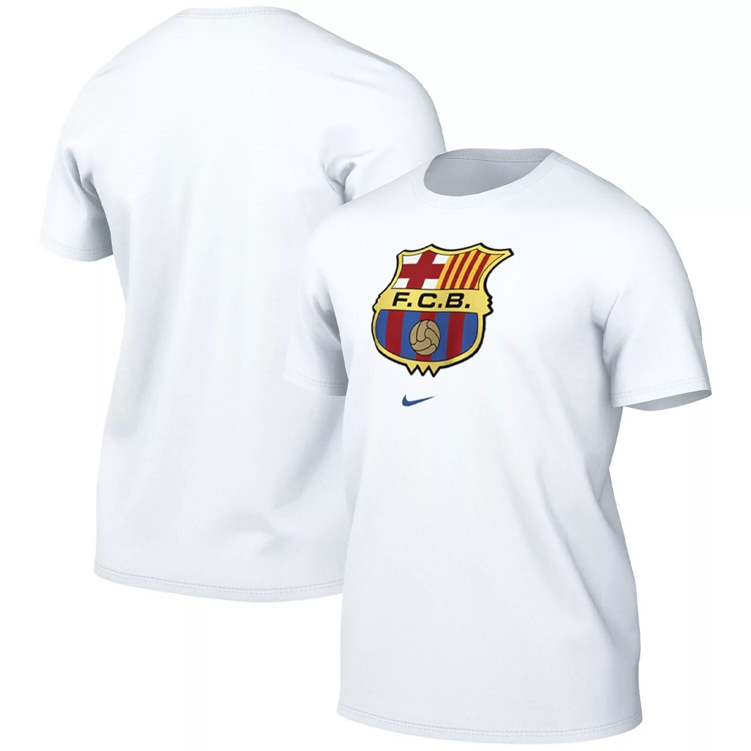 

Мужская белая футболка Barcelona Crest Nike, Белый