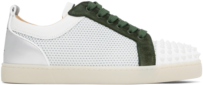 

Зелено-кремовые кроссовки Varsijunior Christian Louboutin
