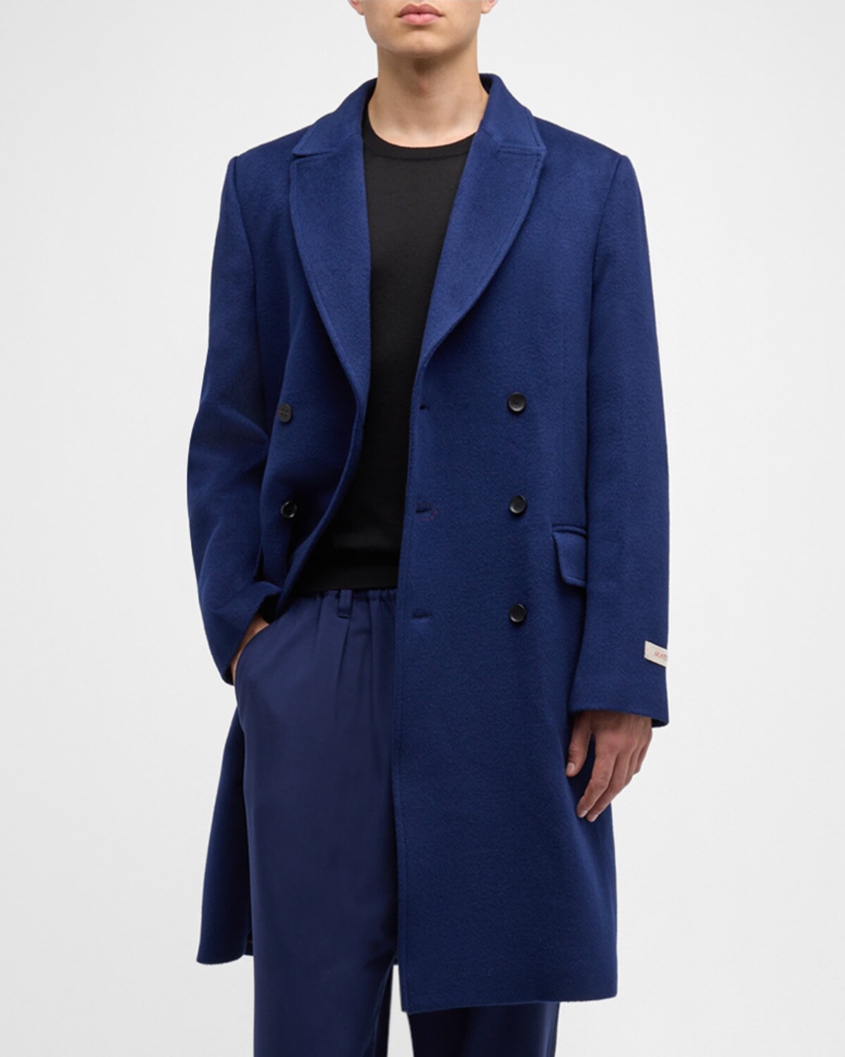 

Мужское двубортное пальто Marni, цвет Navy/Blue