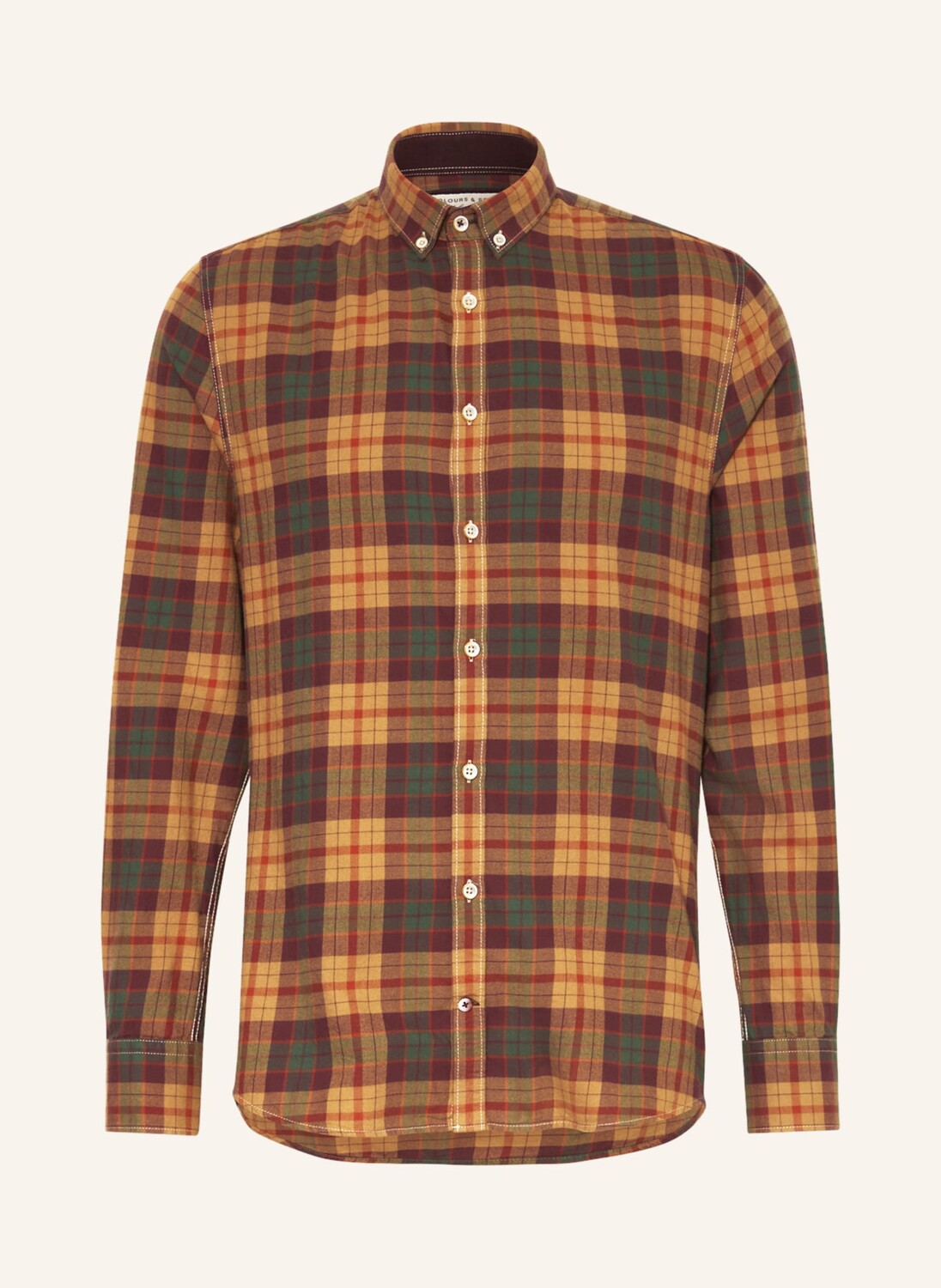 

Рубашка COLOURS & SONS Casual Fit, кэмел