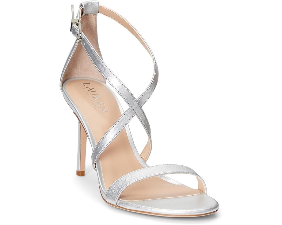 Туфли LAUREN Ralph Lauren Gabriele Heel Sandal, цвет Bright Silver