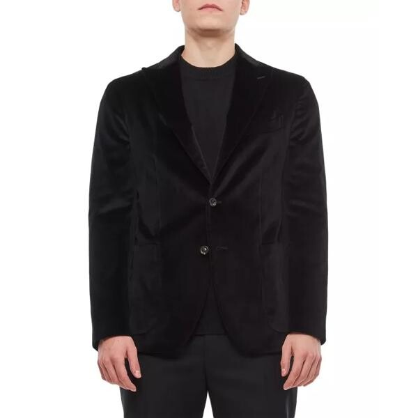 

Куртка single breast velvet k-jacket Boglioli, черный