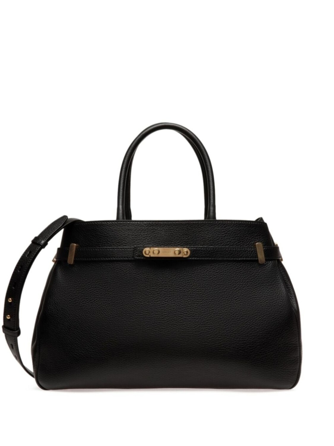 

Bally сумка-тоут из зернистой кожи, черный