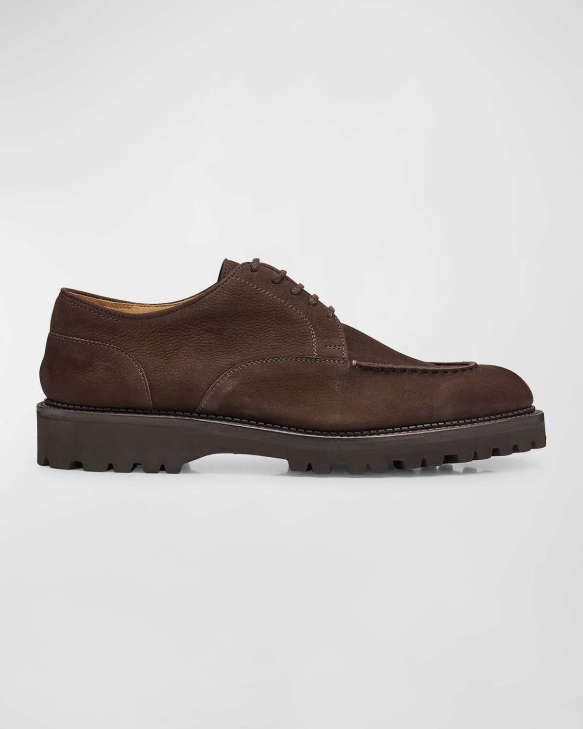 

Мужские туфли дерби из нубука Land John Lobb, цвет Bruin