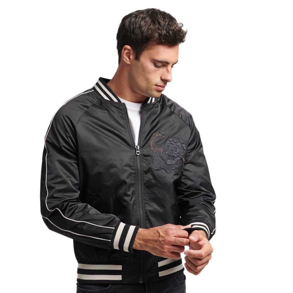 

Куртка Superdry Vintage Suikajan Bomber, черный