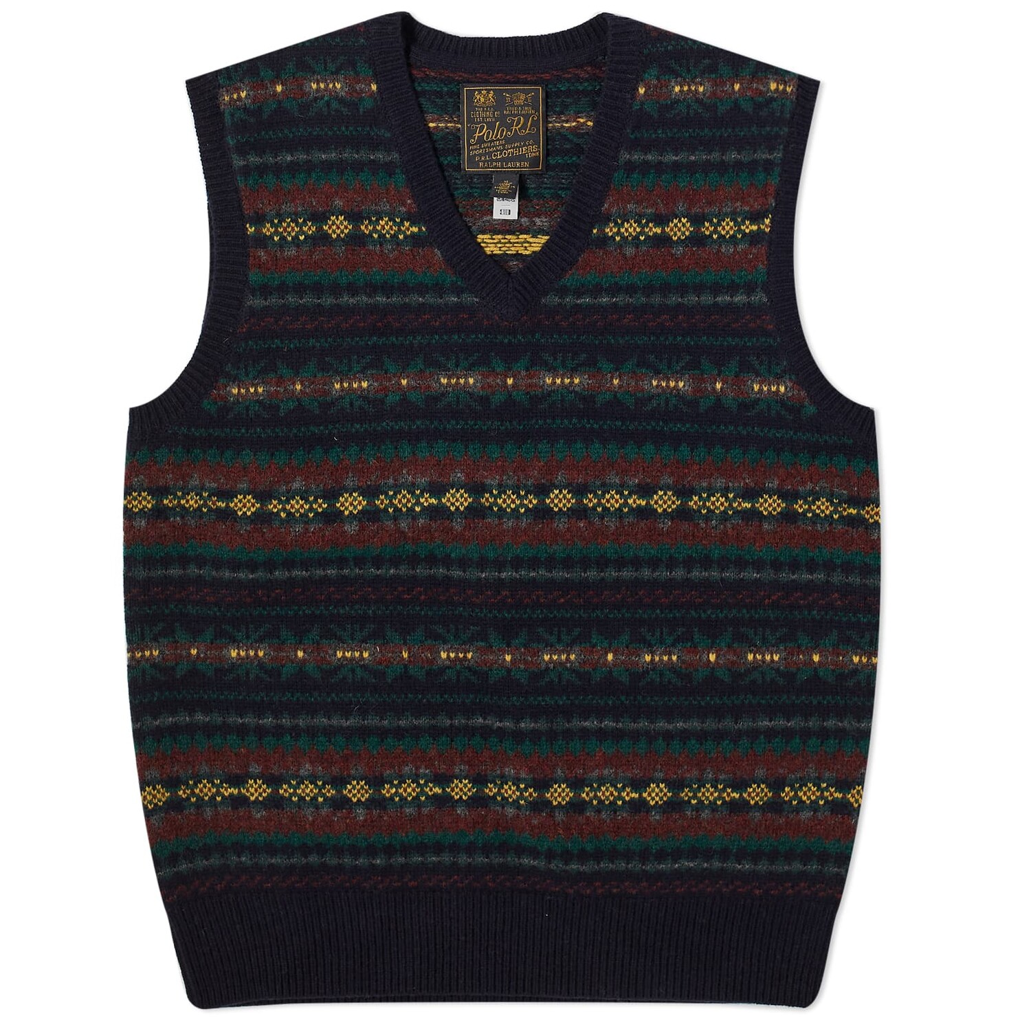 

Жилет Polo Ralph Lauren Fair Isle Knit, цвет Navy Combo