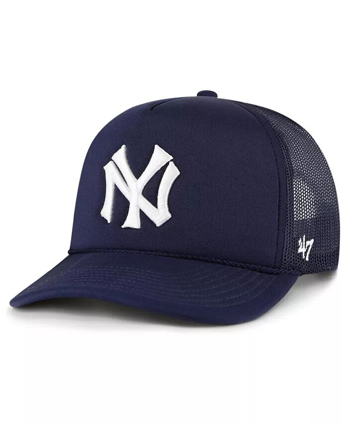 

Мужская темно-синяя кепка с логотипом New York Yankees Trucker Snapback '47 Brand, синий
