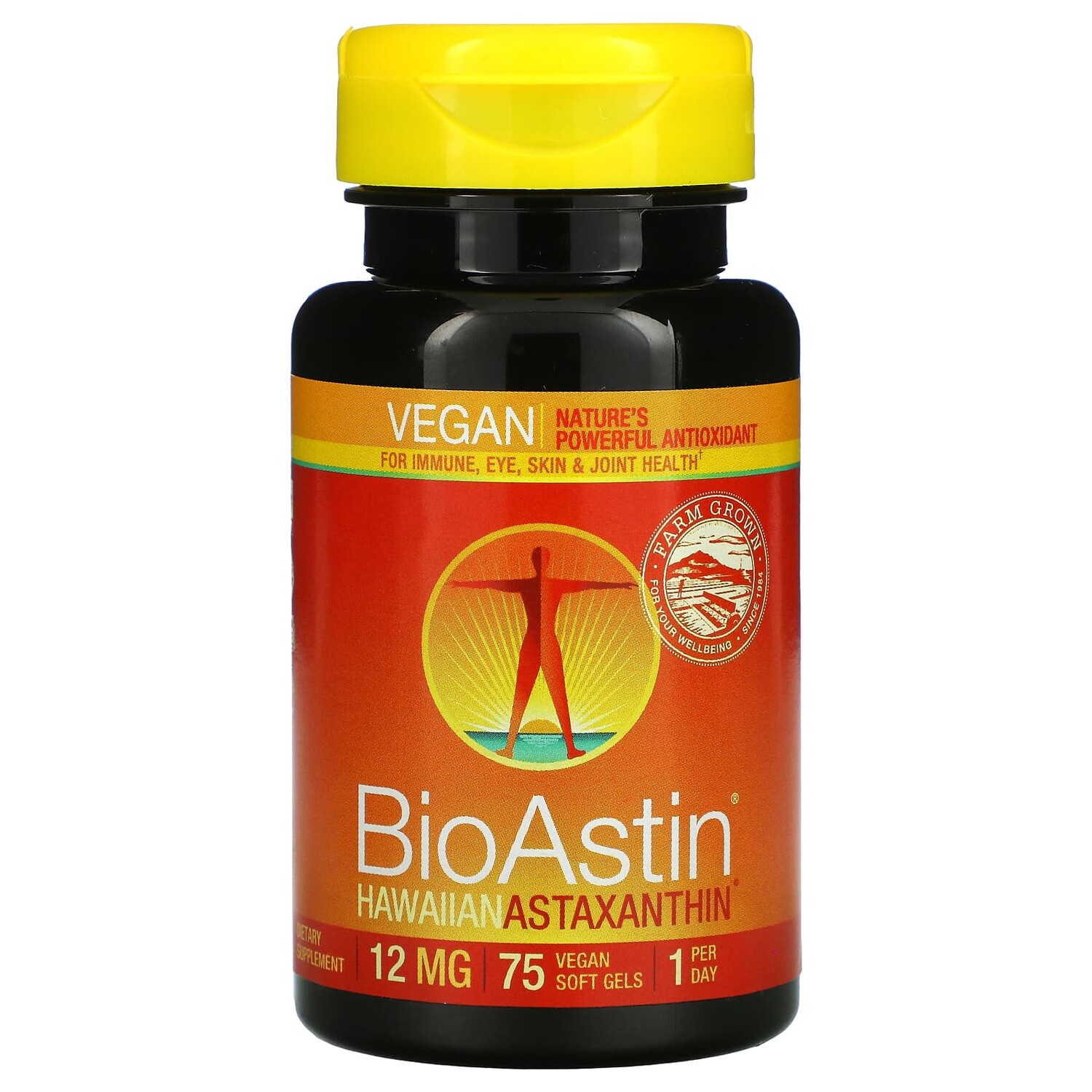

BioAstin, 12 мг, 75 веганских капсул, Nutrex Hawaii