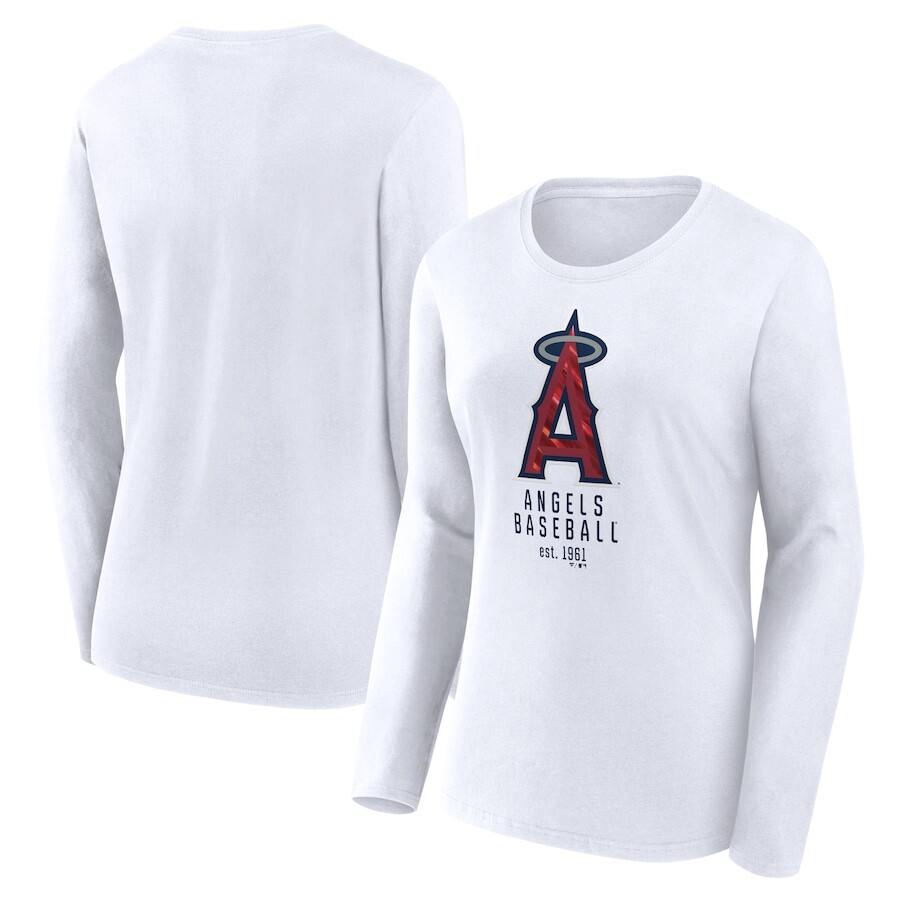 

Футболка с длинным рукавом Fanatics Branded Los Angeles Angels, белый