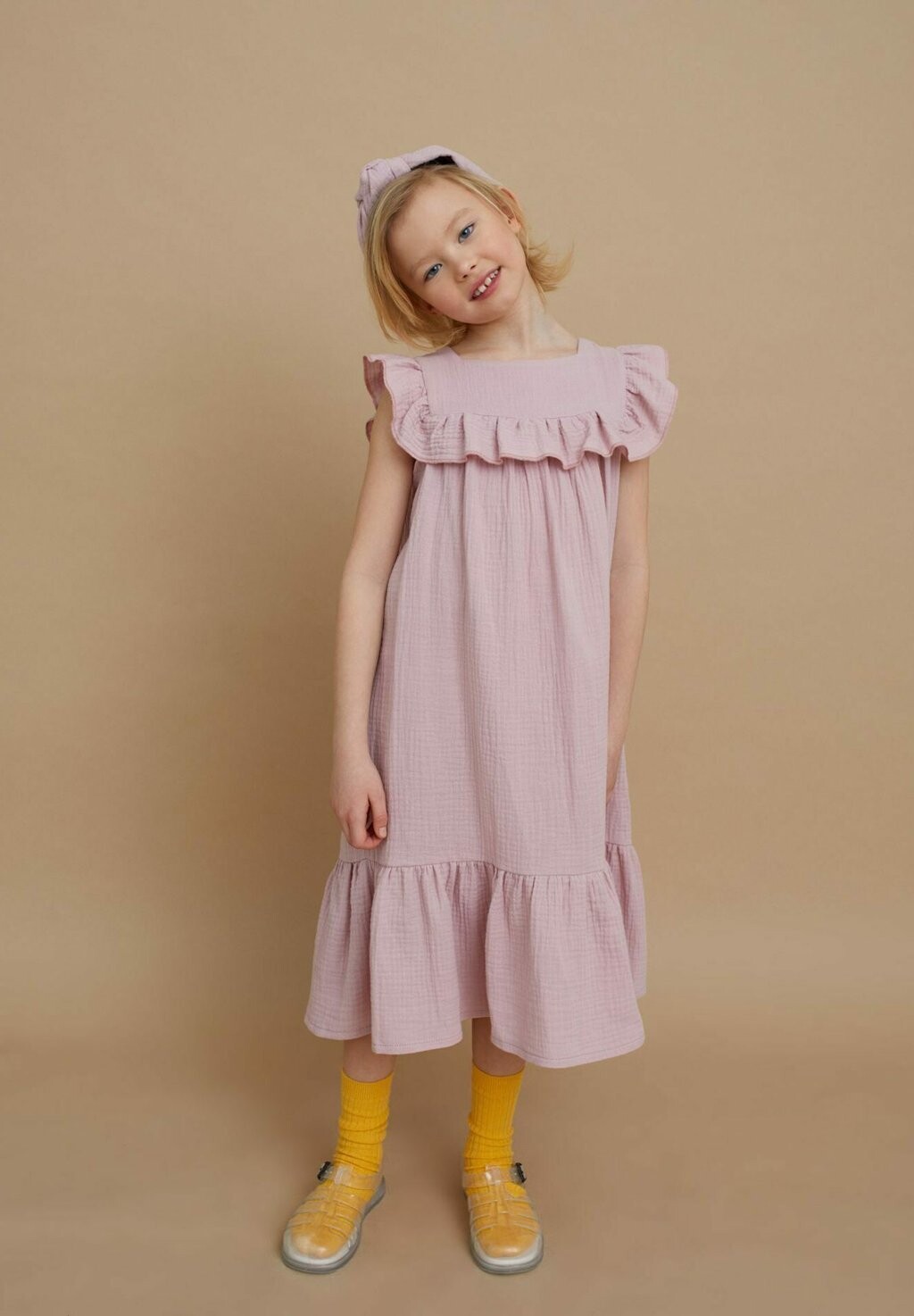 

Платье повседневное MUSLIN WITH COLLAR Oxox Club, цвет pink