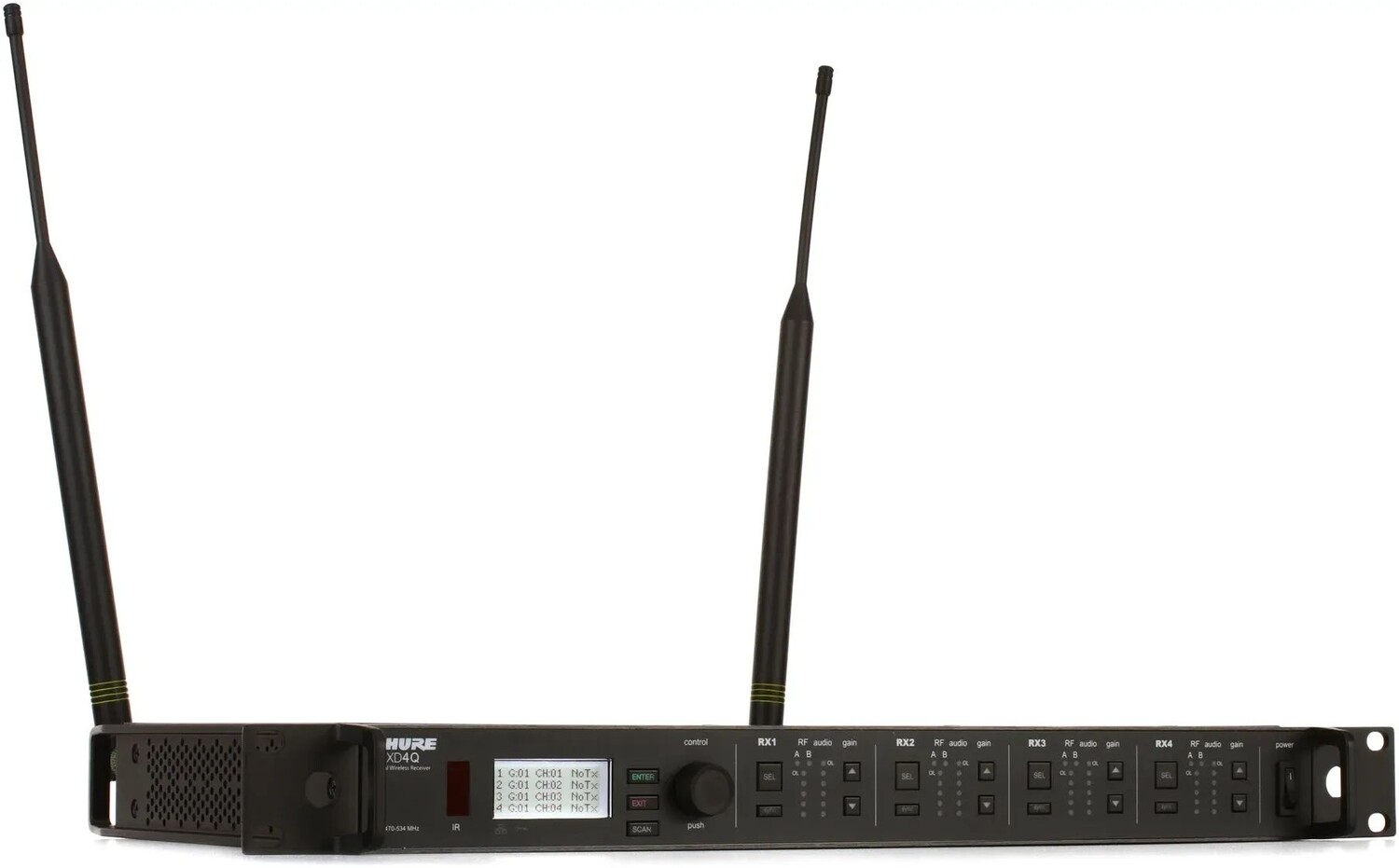 

Четырехканальный цифровой беспроводной приемник Shure ULXD4Q — диапазон G50
