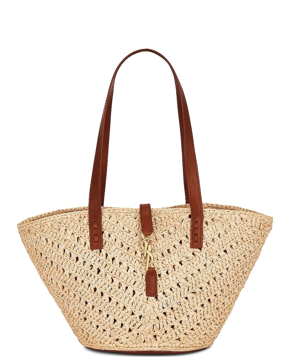

Сумка через плечо Saint Laurent Small Panier Tote, цвет Natural & Brick