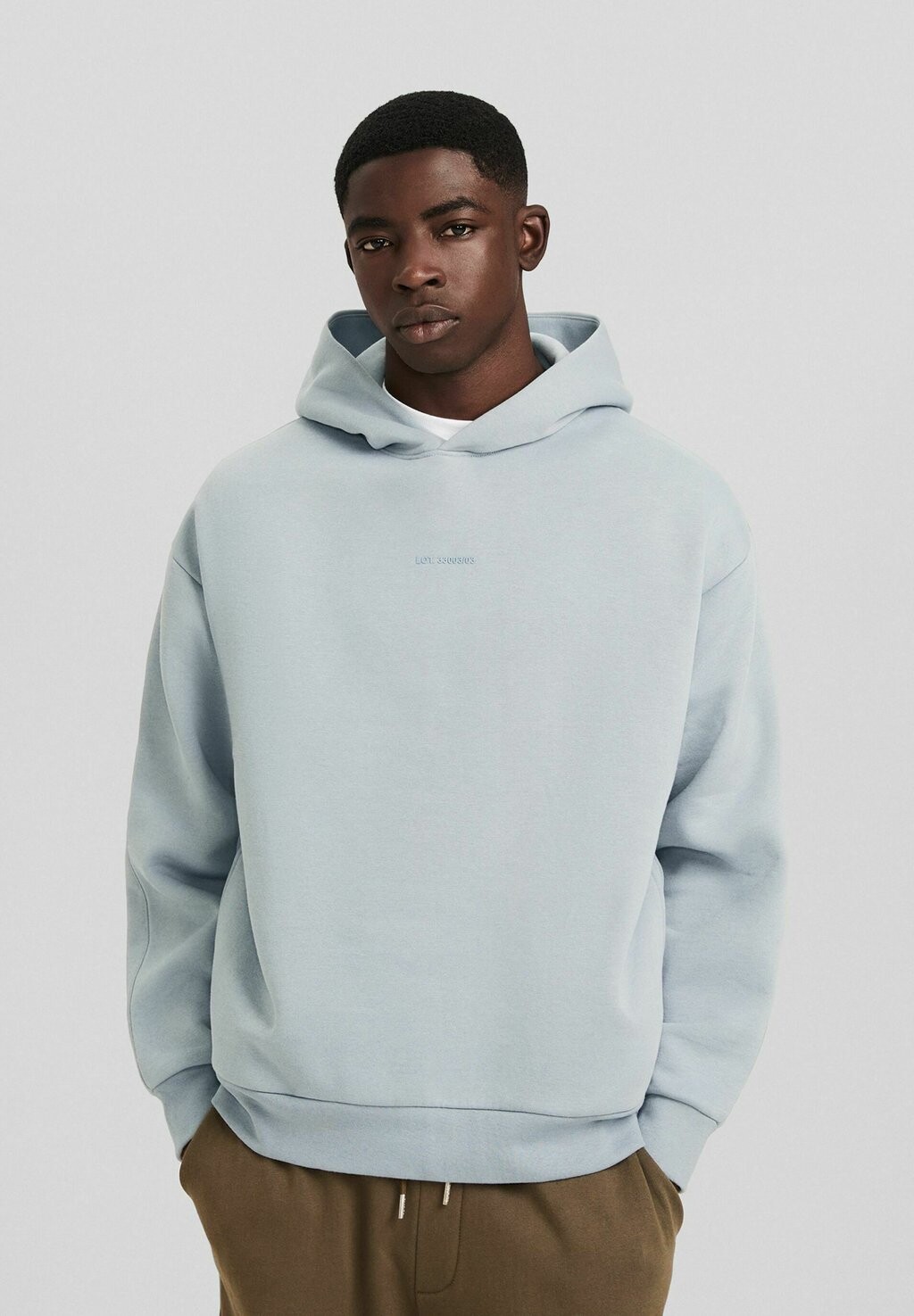 

Худи Bershka, королевский синий в крапинку