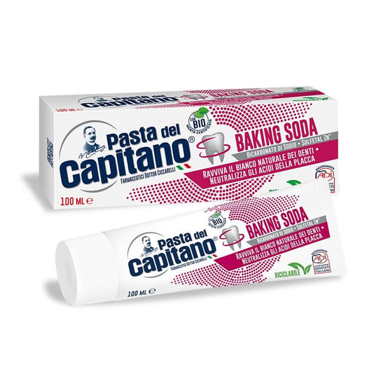 Отбеливающая зубная паста с пищевой содой, 100 мл Pasta del Capitano, Baking Soda Toothpaste