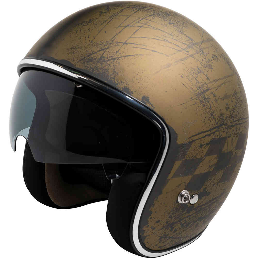 77 2.5 Реактивный шлем IXS, черное золото 77 2 5 реактивный шлем ixs черный матовый серый