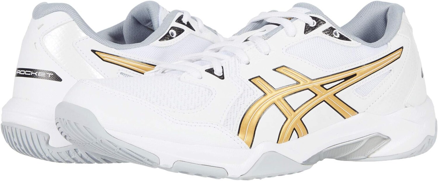 

Кроссовки GEL-Rocket 10 Volleyball Shoe ASICS, цвет White/Pure Gold