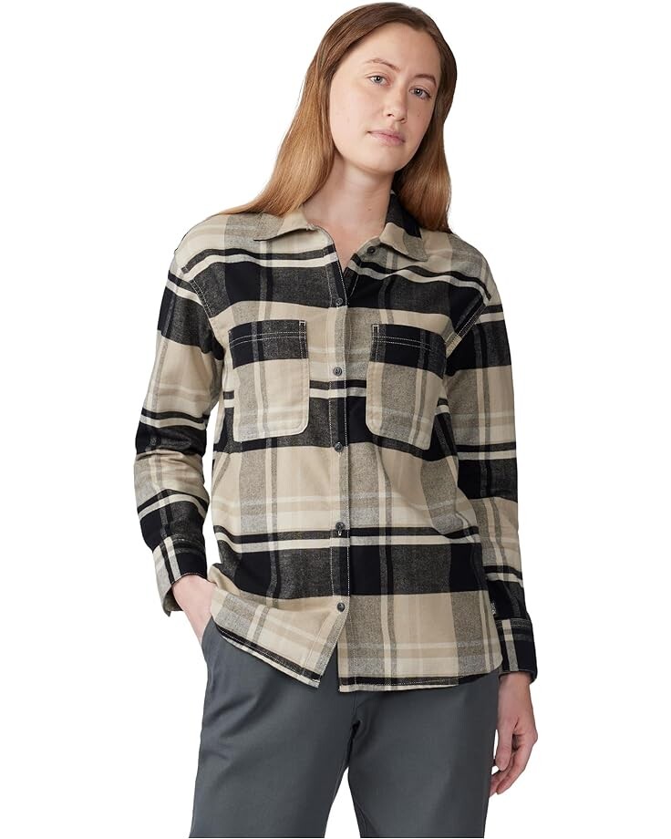 

Рубашка Mountain Hardwear Flannel Long Sleeve Shirt, цвет Oyster Shell