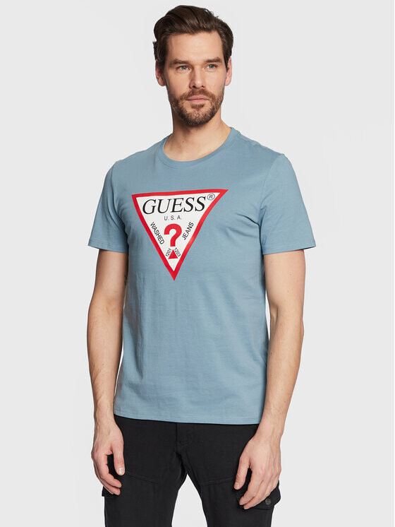 

Футболка узкого кроя Guess, синий