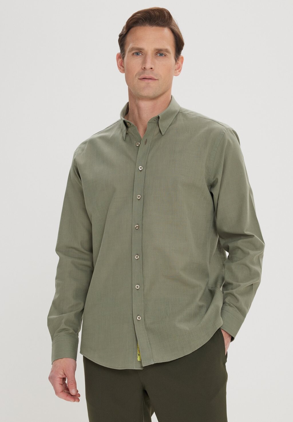 

Рубашка COMFORT FIT AC&CO / ALTINYILDIZ CLASSICS, хаки