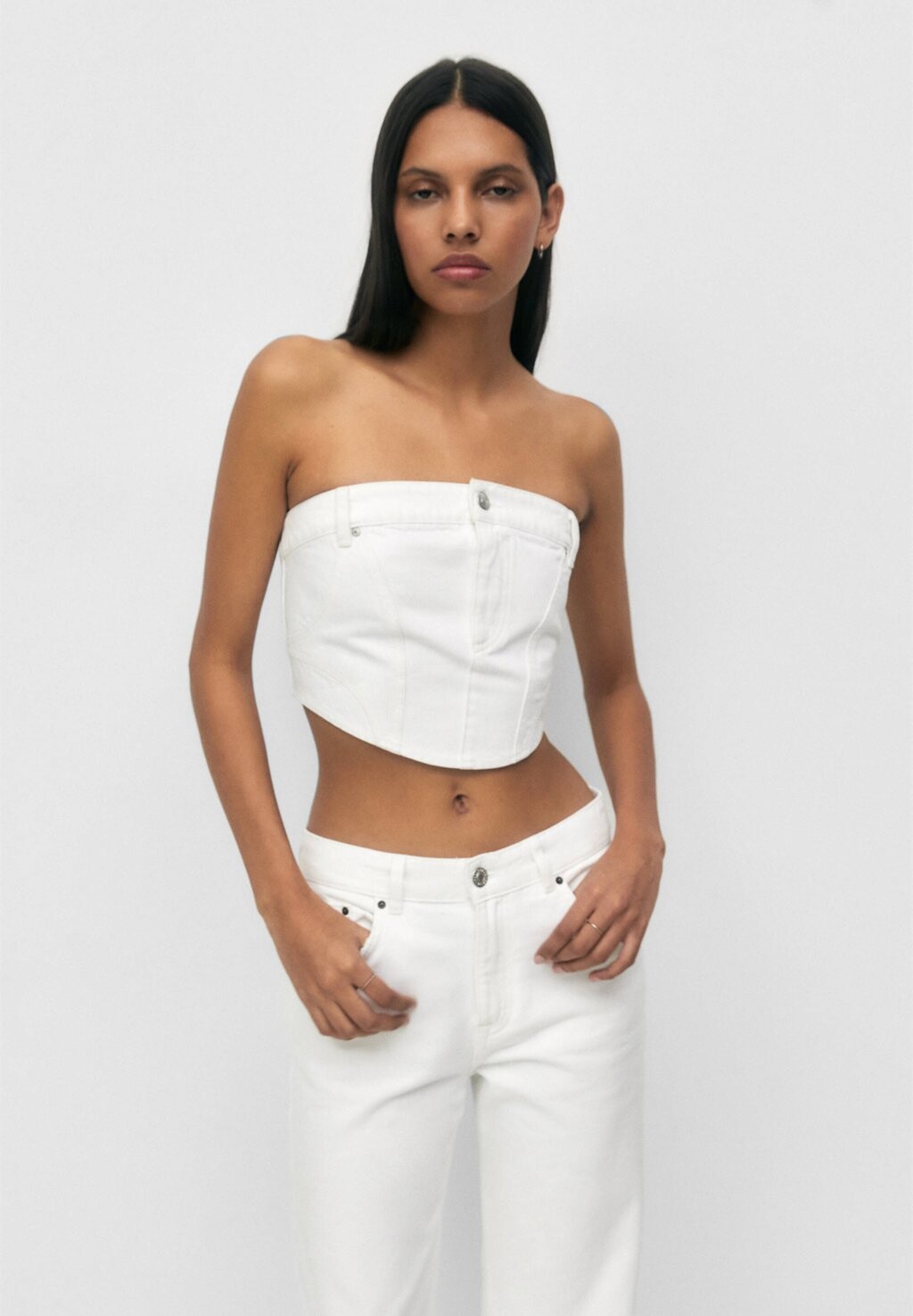 

Топ PULL&BEAR, белый