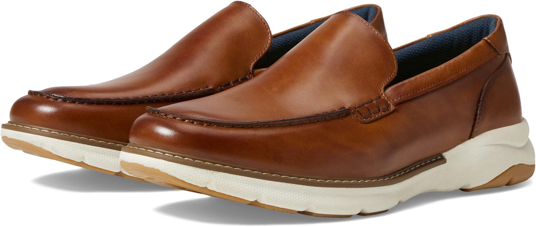 

Лоферы Frenzi Moc Toe Venetian Loafer Florsheim, цвет Cognac Smooth