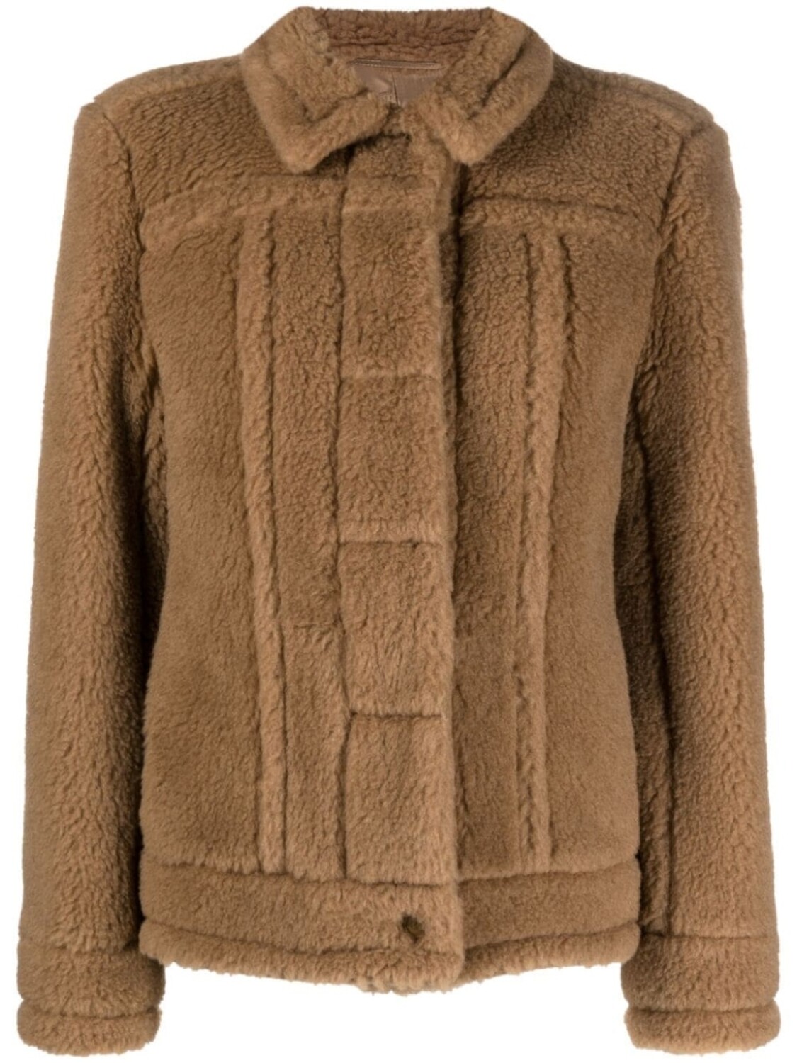 

Max Mara флисовая куртка-рубашка, коричневый