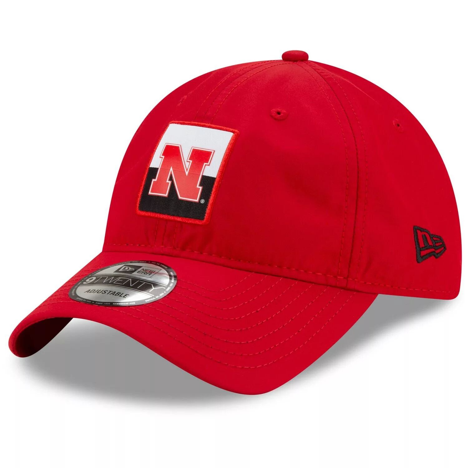 

Мужская регулируемая шляпа New Era Scarlet Nebraska Huskers с контрастной нашивкой 9TWENTY