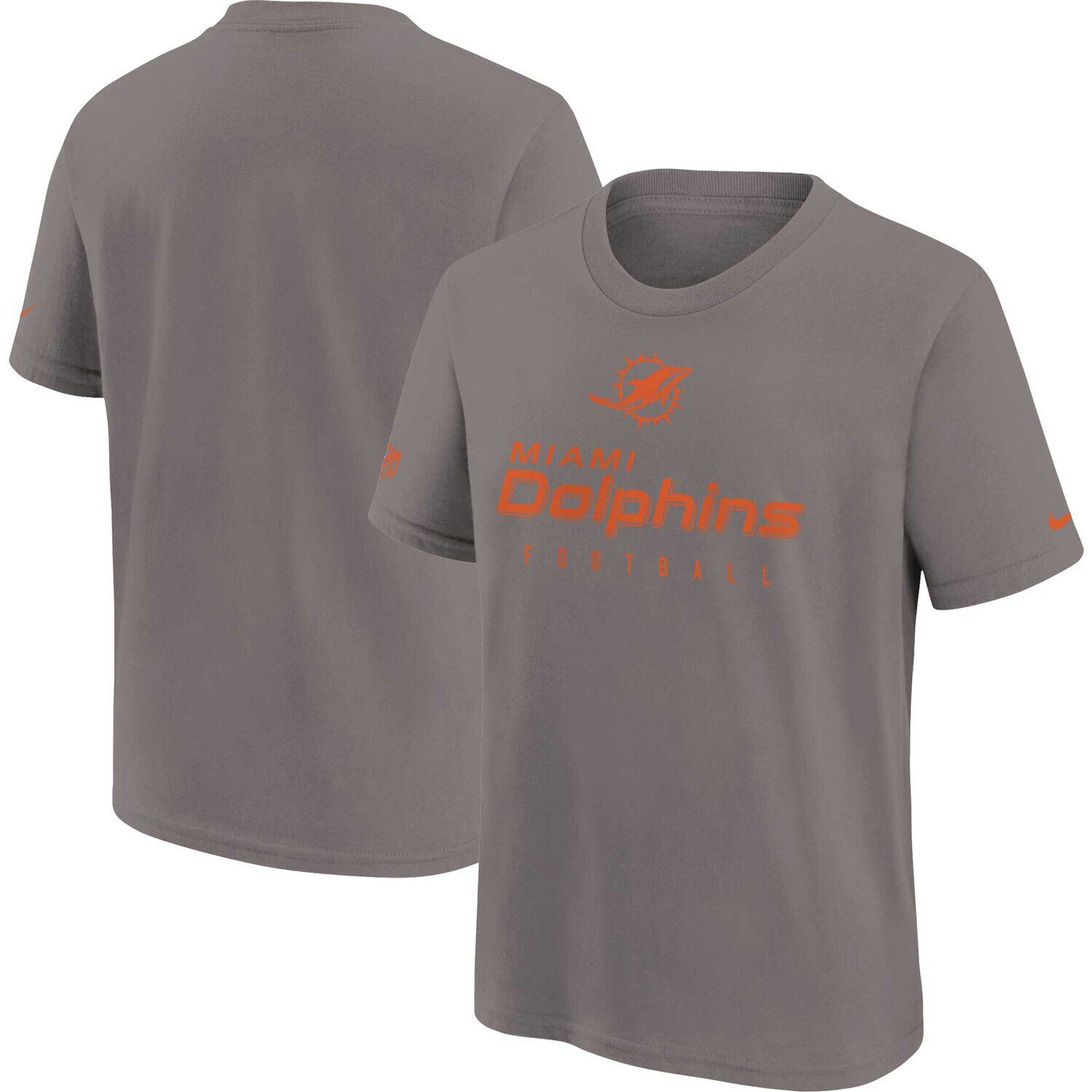 

Серая молодежная футболка Nike Miami Dolphins Sideline Legend Performance Nike