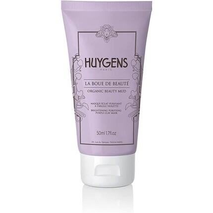 

Органическая сертифицированная осветляющая очищающая маска с фиолетовой глиной Beauty Mud, 50 мл — 9% натуральная — веганская — сделано во Франции, Huygens