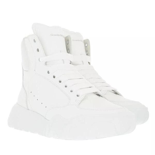 

Кроссовки high top sneakers white/white Alexander Mcqueen, белый