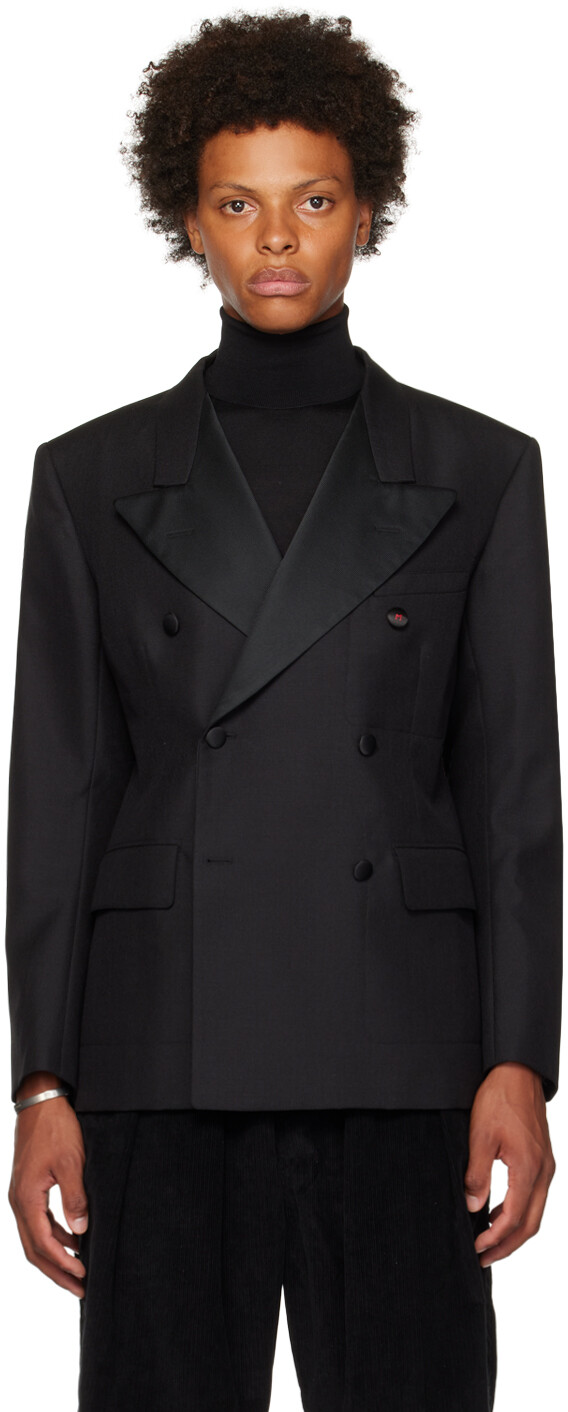 

Черный британский пиджак Maison Margiela