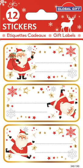Рождественские Этикетки Санта-Клаус Inna marka счастливый лось санта клаус рождественские наклейки подарочная упаковка товары для магазина скрапбукинг 1 дюйм 50 500 шт оптовая продажа