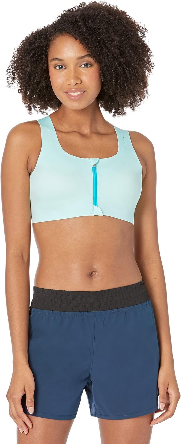 

Бюстгальтер Dare на молнии для бега 2.0 Brooks, цвет Ice Blue/Vivid Teal