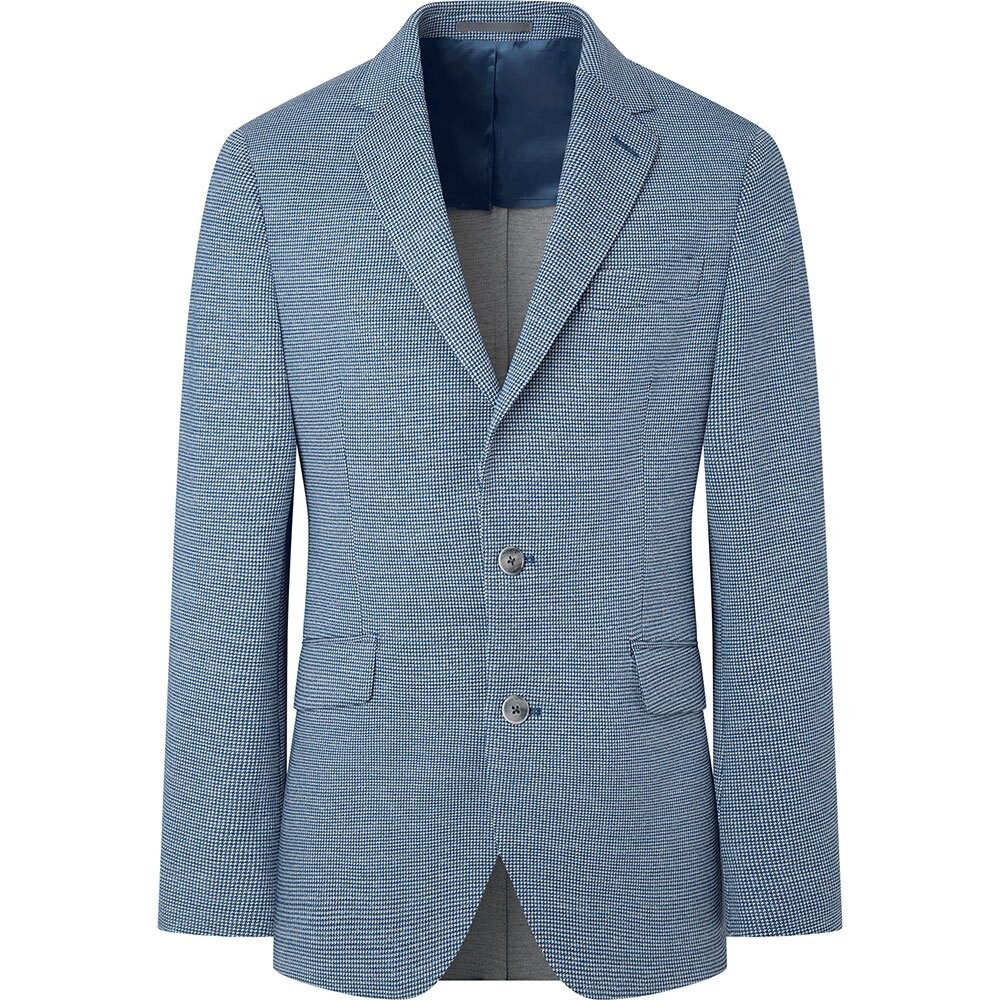 

Блейзер Hackett Navy Ptooth Knit, синий