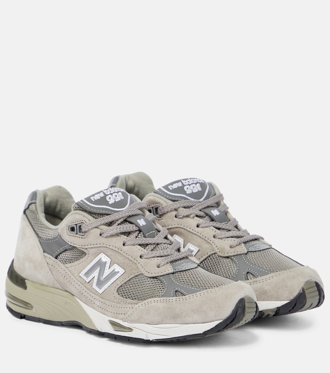 

Кроссовки 991 со вставками New Balance, бежевый