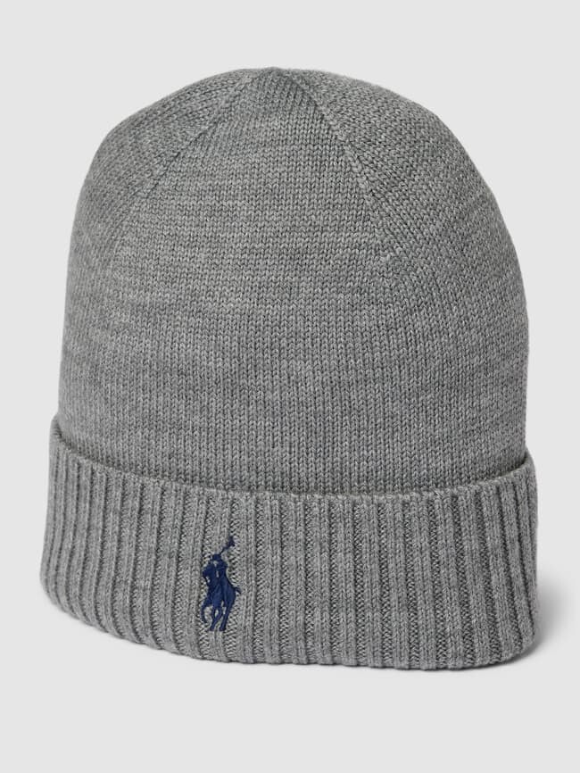

Шапка с пришитой этикеткой Polo Ralph Lauren, серый