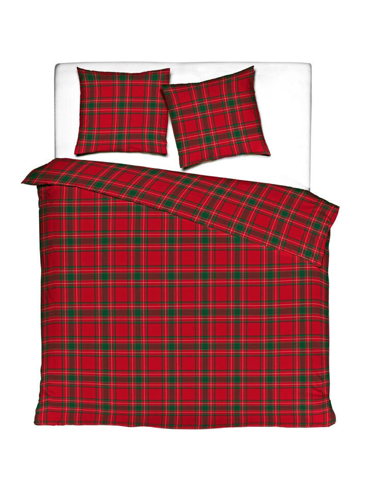 

Постельное белье JACK 2 tlg Flanell Biber Karo, красный