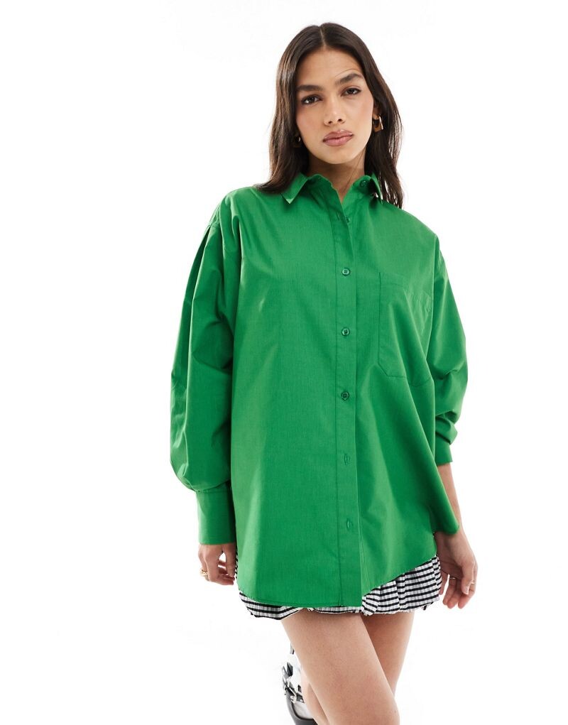 

Зеленая оксфордская рубашка ASOS DESIGN