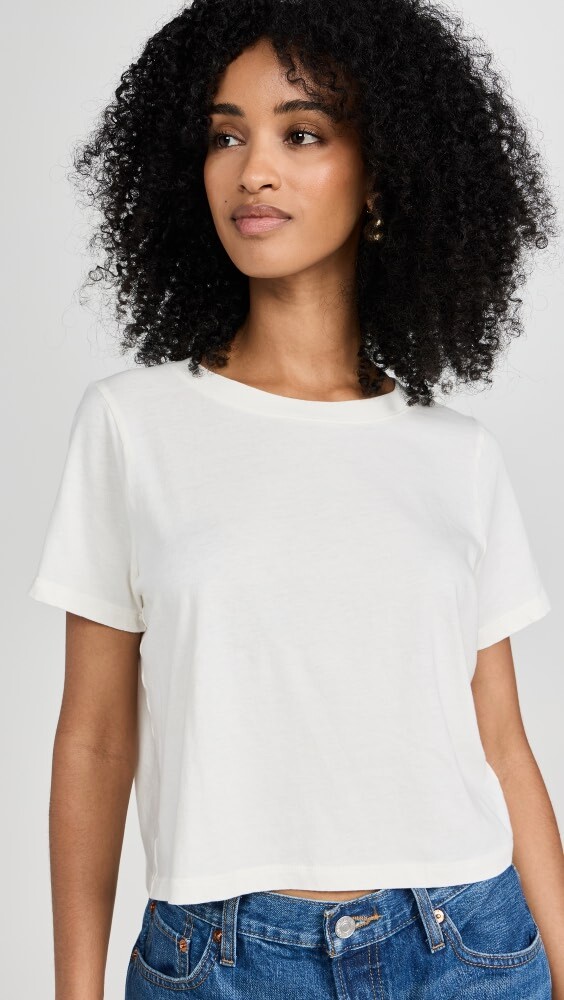 

Футболка Madewell Soft Fade Cotton Boxy Crop