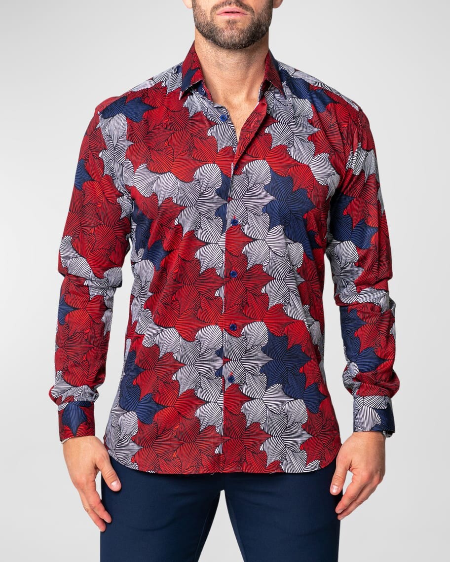 

Мужская спортивная рубашка Fibonacci Floral Cluster Maceoo